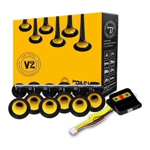 6 PIPE AIR HORN BASURI INDIA EDITION 12V 24V 130 dB 16 MELODIES TRUCK LORRY - Picture 1 of 5