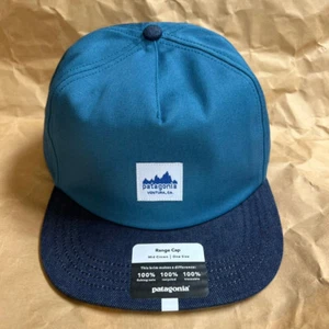 Patagonia Range flat brim cap hat, Wavy Blue, (33575) NEW - Picture 1 of 5