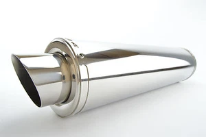 BMW R1200GS 04-09 SP Engineering Polished Stainless Round Moto GP XL Exhaust - Picture 1 of 4