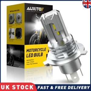 For Motorcycle H4 6500K LED Hi/Lo Beam Front Light Bulb Super Bright Headlight - Picture 1 of 9