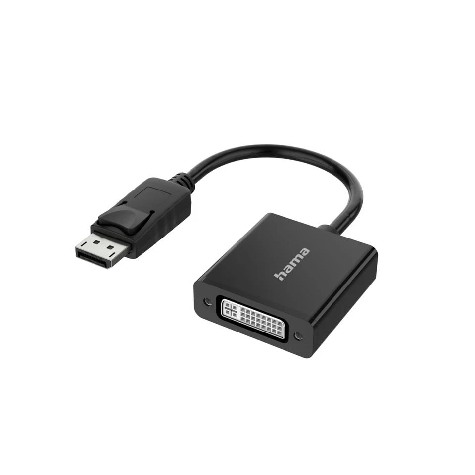 Hama Video Adapter Converter Displayport-Stecker DP auf DVI-Buchse Ultra-HD 4K - Bild 1 von 1