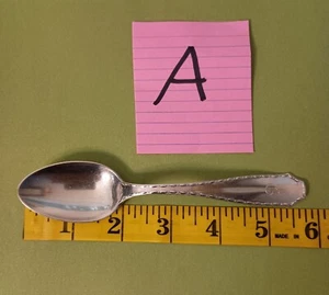 1902 Tiffany & Co Sterling Silver Marquise Pattern Teaspoon Mono G 5 3/4 "A" - Picture 1 of 7