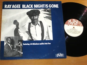 SWEDEN IMPORT BLUES / R&B LP - RAY AGEE - MR R&B 105 - "BLACK NIGHT IS GONE" - Imagen 1 de 3