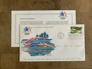 UNITED STATES USA 1983 FDC OLYMPIC SPORTS LIMITED EDITION WOMEN'S SWIMMING - Picture 1 of 1