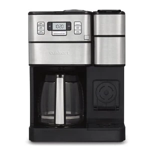 Cuisinart SS-GB1 Coffee Center Grind and Brew Plus, Black/Silver, 12-Cup Glass - Picture 1 of 6