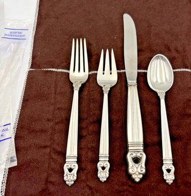 Royal Danish por International Plata 4 Piezas Plata de Ley - ¡0.925 Esterlina! Foto 1 de 4