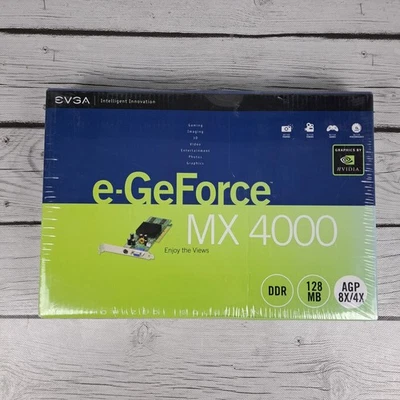 Nvidia EVGA e-GeForce MX4000 128MB 64-bit DDR PCI Low Profile Video Card NEW - Image 1 of 4