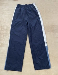 Champion Boys Size Large Blue Windbreaker Track Pants Zip Ankle - Picture 1 of 5