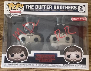Duffer Brothers Autographed Stranger Thing Upside Down Funko Pop Matt & Ross - Picture 1 of 8