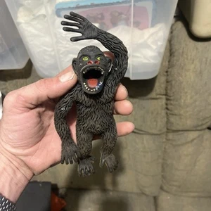 VTG 8” Rubber King Kong Ape Gorilla ATS Toys Jiggle Hong King 1970s - Picture 1 of 5