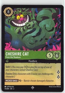 Lorcana TCG Rise of the Floodborn Super Rare #75 Cheshire Cat - From the Shadows - Picture 1 of 2