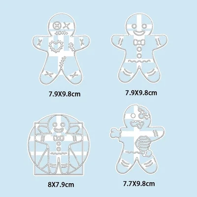 Weihnachten Keksausstecher Lebkuchenmann Santa Kinder Party Backform - Bild 1 von 4