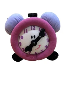 VTG 1998 Eden Blues Clues 6" Tickety Tock Clock Plush Toy Movable Clock Hands - Picture 1 of 9