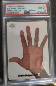 1994 Upper Deck Jordan Rare Air Gold Hologram #3 PSA 10 POP 4 Michael Jordan UD - Picture 1 of 7