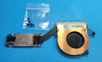 Dell Latitude 7280 12.5" Laptop CPU Processor Heatsink Cooling Fan +Screws KM50T - Image 1 of 2