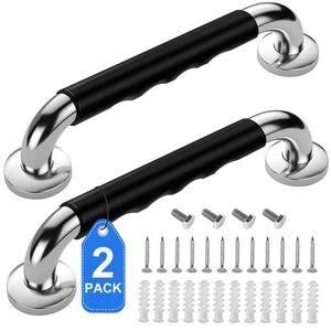 2 Pack 16 Inch Grab Bars for Bathtubs and Showers, Anti Slip Handicap Grab Ba... - Picture 1 of 7