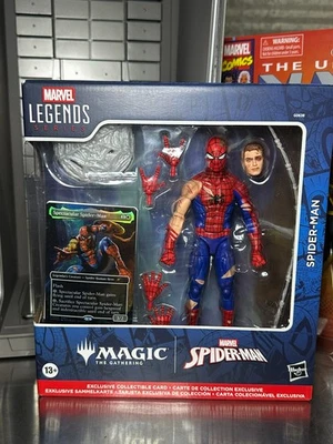 Marvel Legends Magic: The Gathering Battle-Damaged Spider-Man NIB - image 1 of 2