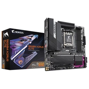GIGABYTE B650M AORUS ELITE Mainboard - AMD Ryzen 9000 CPUs, 12+2+2 Phasen VRM - Bild 1 von 5