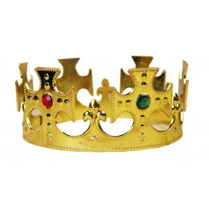 Coronation Jewelry Gold Crown Toy Round Tiaras Men's Crown Princess's Crowns - Picture 1 of 14