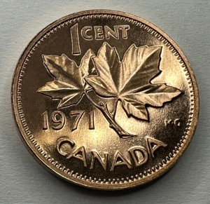 1971 Canadian Penny Proof-Like Coin Uncirculated. Beautiful Coin!! - Picture 1 of 7
