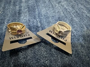 Wholesale Lot Of 30 Pilgrim Jewellery Swarovski Crystal Petal Rings - Picture 1 of 3