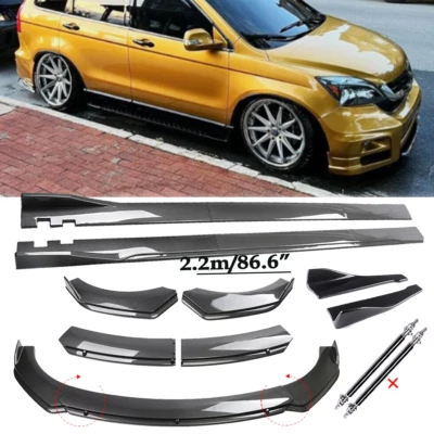 Carbon Fiber Front Bumper Lip Chin Spoiler Splitter For Honda Pilot Body Kits Foto 1 de 4