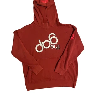 Gap x Stranger Things Teen Upside Down Gap Logo Hoodie Chimney Red Size 18-20 - Picture 1 of 6