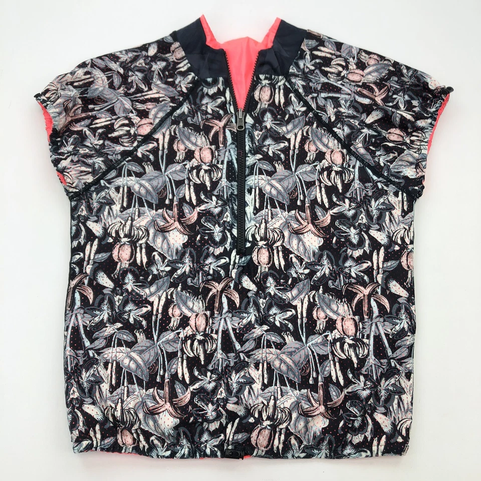 Maaji Women's Enchanted Spirit Blush Bloom Running Reversible Jacket Sz M - Image 1 of 4