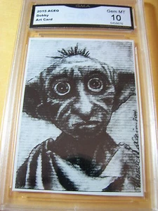 DOBBY ARTIST AUTÓGRAFO 2014 ACEO IMPRESIÓN ARTÍSTICA GRADO 10 - Imagen 1 de 1