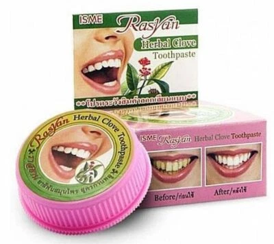 Isme Rasyan Herbal Clove Toothpaste Whitening Teeth Anti-Bacteria 25g - Image 1 of 3