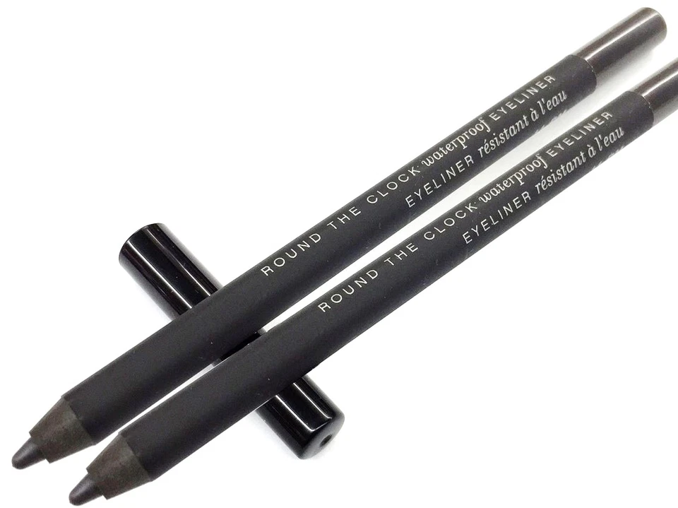 2 Pcs Of bareMinerals Round The Clock Waterproof Eye Liner Shade 11PM Full Size  - Image 1 of 1