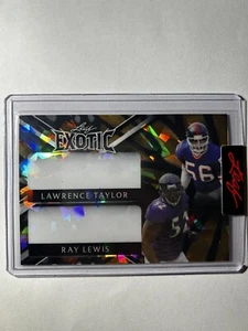 Lawrence Taylor und Ray Lewis, 2023, Leaf Exotic 1/1 Pre-Production, Butterfly - Bild 1 von 1