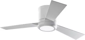 Monte Carlo 3CLYR42RZWD-V1 Clarity II 42" Hugger Fan w/ LED Light, Matte White - Picture 1 of 3