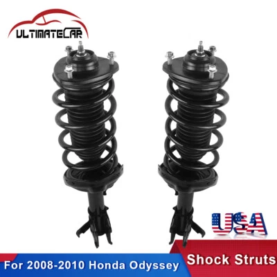 Pair Front Complete Shock Struts Absorbers & Springs For 2008-2010 Honda Odyssey Foto 1 de 4