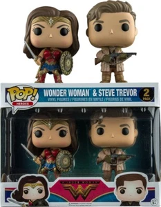 Funko Pop! DC Heroes Wonder Woman y Steve Trevor (paquete de 2 exclusivos) - Imagen 1 de 1
