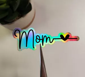 Mama Liebe holografischer Vinyl-Aufkleber | gestanzt - Bild 1 von 2