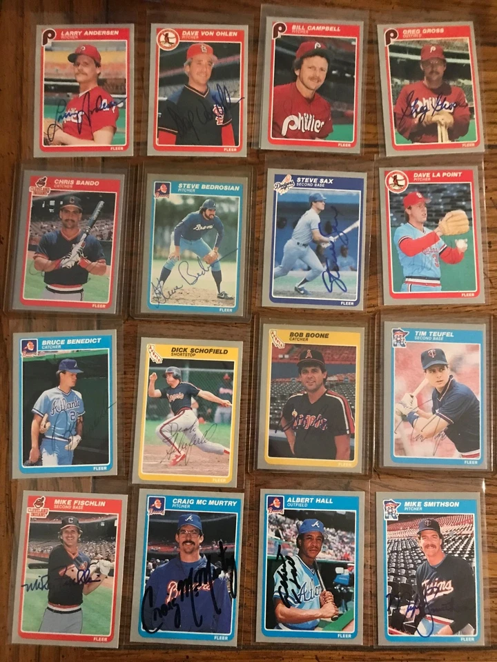 Chris Bando Autograph 1985 Fleer (Sale Is For One Card In Title) (5824) - Image 1 of 1