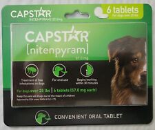CAPSTAR Fast-Acting Oral Treatment for Large Dogs over 25 lbs, 6 Tabs 57mg