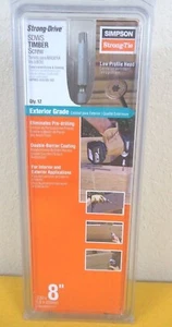 Simpson Strong-Tie SDWS22800DB-R50 8" x .220 Timber Screws 12 Count - Picture 1 of 4