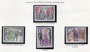 Monaco 1975 Georges Bizet Carmen Y&T 1006 à 1009 4 timbres neufs/TE1659 - Picture 1 of 1