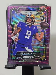 2024 Panini Prizm Draft Picks Purple Wave #101 Michael Penix Jr. Washington RC - Picture 1 of 6