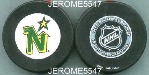MINNESOTA NORTH STARS 1967 Logo NHL PUCK SilverBack - #FL_#5L Cover