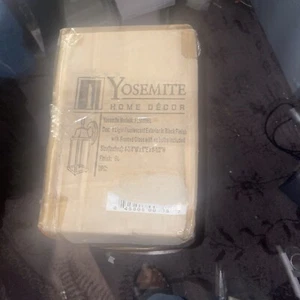 LOT OF 2 Yosemite Home Decor Tara 4” Fluorescent Exterior Scone Black FL5009BL - Picture 1 of 3