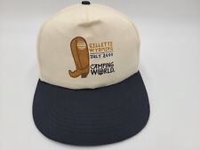 Vintage Gillette Wyoming July 2000 Camping World Snapback Hat Cap Cowboy Boot