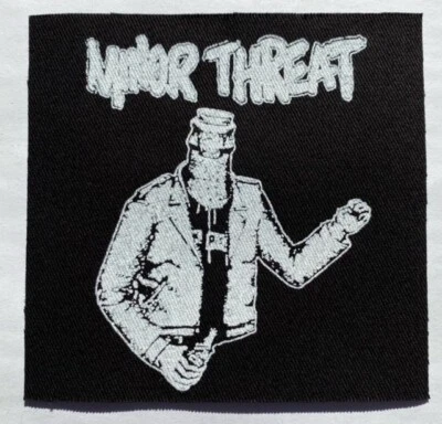 Minor Threat Cloth Patch Sew On Badge Punk Rock Approx 4" X 4" (CP117)