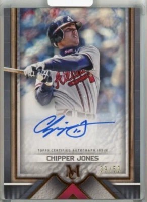 2023 Topps Museum Collection Chipper Jones Archival Auto Copper #AACJ /50 - Image 1 of 2
