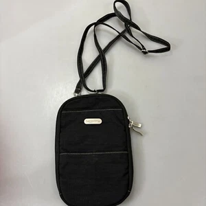 Baggallini Negro Nylon Organizador Bandolera Bolso de Hombro Bolso de Mano Ligero - Imagen 1 de 7