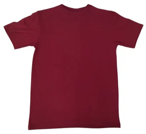 100 % Premium Cotton T-shirt Short Sleeve Basic Tee ,Sizes: S-2XL, Color: Maroon - Picture 1 of 14