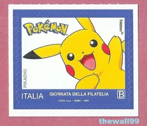 ITALIA 2024 Giornata della Filatelia POKEMON Pikachu FRANCOBOLLO SINGOLO - Foto 1 di 1