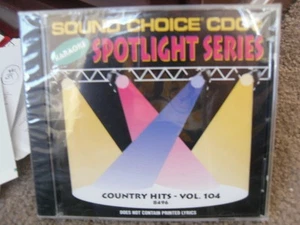 SOUND CHOICE SPOTLIGHT SERIES KARAOKE 8496 COUNTRY HITS VOL 104 CD+G SEALED - Imagen 1 de 1